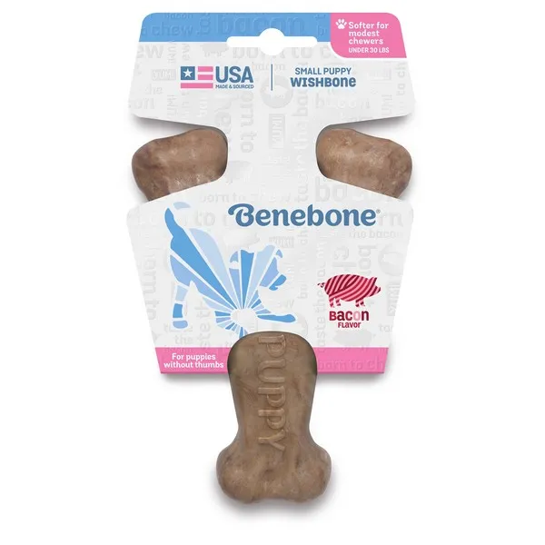 1ea Benebone Puppy Small Bacon Wishbone - Health/First Aid